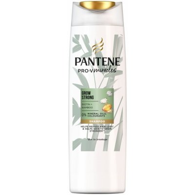 Pantene Grow Strong Shampoo s bambusem a biotinem 300 ml – Zboží Mobilmania