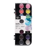 Mont Marte Metallic vodové barvy č.0091, 16ks + štětec – Zboží Dáma