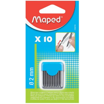 Maped Tuha do kružítka 2 mm 10 ks – Zboží Dáma