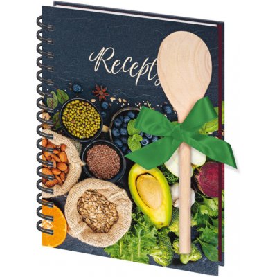 Stil Kniha na recepty s vařečkou A5 se spirálou Various – Zboží Mobilmania