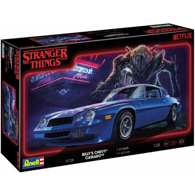 REVELL Plastic ModelKit STRANGER THINGS auto 07728 Chevy Camaro Z/28 1:25 – Zboží Dáma