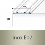Profil Team Schodová hrana inox E07 25x20mm 1,2 m – Zboží Mobilmania