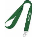 ON-DESIGN Šňůrka na krk LARIAT s potiskem Barva: středně zelená, POTISK - reklamní předměty: 500 ks, Počet potisků: 2 ks – Zboží Dáma