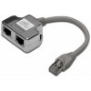 ROZDVOJKA UTP RJ45, 2xF-1xM 2 porty - smd2