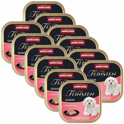Animonda Vom Feinsten Senior Dog krůtí srdce 12 x 150 g – Hledejceny.cz