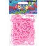 RAINBOW LOOM Original gumičky 300 kusov trblietavá ružová – Zboží Dáma