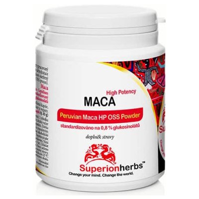 Superiorherbs Maca peruánská 100% čistý extrakt z kořene 90 kapslí