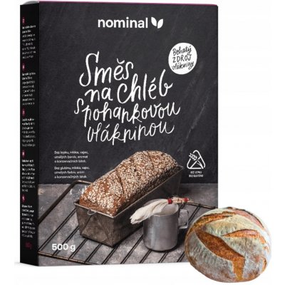 Nominal Směs na chléb s pohankovou vlákninou Bez lepku 0,5 kg – Zboží Dáma