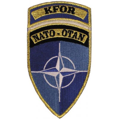 MFH Nášivka na suchý zip "KFOR" NATO-OTAN - modrá – Zboží Dáma