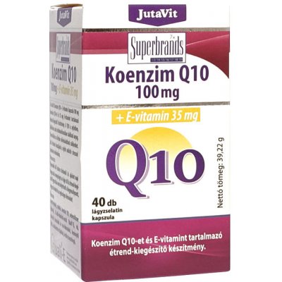 JutaVit Coenzyme Q10 100 mg + Vitamin E capsule 40 tablet – Hledejceny.cz