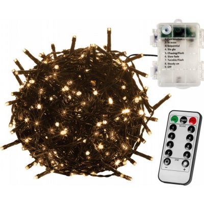 VOLTRONIC Vánoční řetěz 20 m 200 LED teple bílý ovladač – Hledejceny.cz