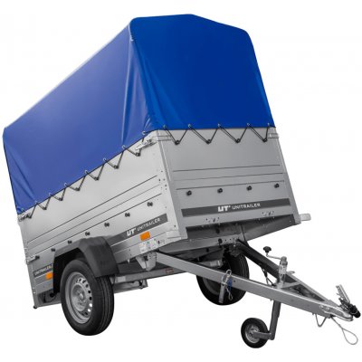 Garden Trailer 200 KIPP s BIS bočnicemi, rámem H-800 a modrou plachtou – Zboží Mobilmania