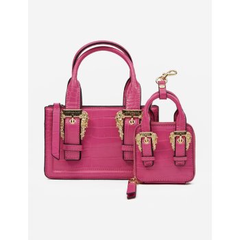 Versace Jeans Couture Tmavě růžová dámská kabelka s pouzdrem
