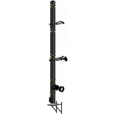Bokra Nerezový izolovaný komín IZOL 50 150mm 5,12m černý – Sleviste.cz