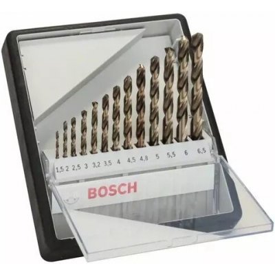 13dílná sada spirálových vrtáků do kovu Robust Line HSS-Co 1,5–6,5 mm BOSCH 2607019926 – Zboží Mobilmania