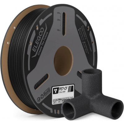 Elegoo PET-CF Carbon Fiber 1,75 mm 1 kg, Černá – Zboží Živě