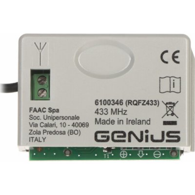 Faac RÁDIOVÝ MODUL PRO BRÁNY GENIUS-XF433 FAAC – Hledejceny.cz