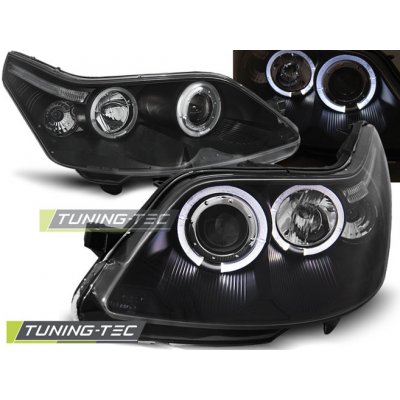 Tuning-Tec Přední čirá světla Citroën C4 I 2004 - 2010 - černé - Angel Eyes | Zboží Auto