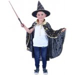 RAPPA plášť černý s kloboukem čarodějnice Halloween – Sleviste.cz