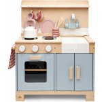 Tender Leaf Toys Dřevěná kuchyňka s chlebem Home Kitchen s čajníkem šálky a nádobím – Zbozi.Blesk.cz