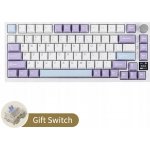 Ajazz AK820 Pro Flying Fish Switch bílo-fialová – Hledejceny.cz