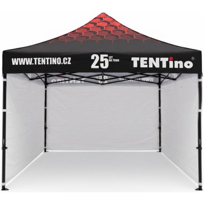 TENTino STEEL HEXAGON 3x3m 1A - BÍLÁ, konstrukce + střecha TENTino + 2x boční strana – Hledejceny.cz