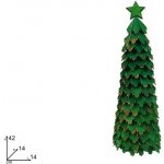 PROHOME - Stromeček 42cm zelené třpytky – Hledejceny.cz