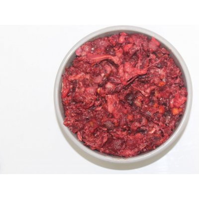 Masožravci BARF Zvěřina na zelenině 1 kg – Sleviste.cz