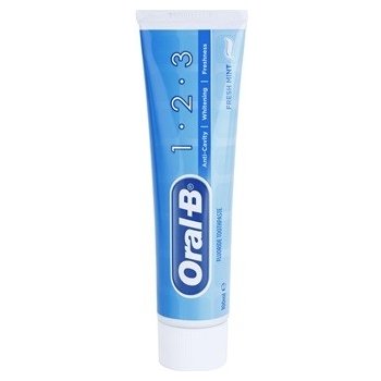 Oral B 1-2-3 zubní pasta s fluoridem příchuť Fresh Mint (Anti-Cavity, Whitening, Freshness) 100 ml