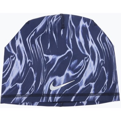 Nike Čepice Dri-Fit Peak Uncuffed Beanie Printed blue void/silver – Hledejceny.cz