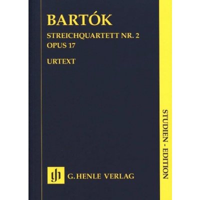 Béla Bartók String Quartet No. 2 Op. 17 noty pro smyčcový kvartet partitura – Hledejceny.cz