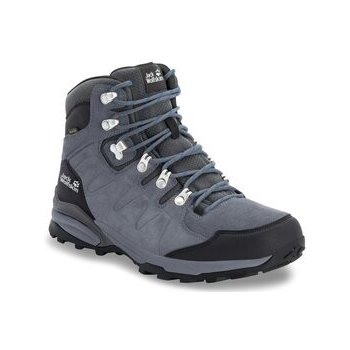 Jack Wolfskin Pánské outdoorové boty Refugio Texapore Mid Grey Black