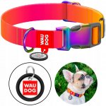 Waudog Nylon collar with QR code for gradient dog – Zboží Mobilmania