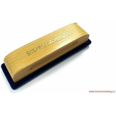 Simply Analog Oak Wooden Velvet Brush: Semišový kartáč pro LP – Zboží Živě