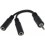 PremiumCord Kabelová rozdvojka 3,5 Jack M - 2xF 10cm - kjr-02a – Zboží Mobilmania