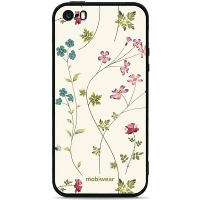 Pouzdro Mobiwear Glossy Apple iPhone SE - G035G - Tenké rostlinky s květy – Zboží Mobilmania