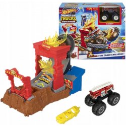 Mattel Hot Weels Monster Trucks aréna: Závodní výzva Herní set Oheň HNB87