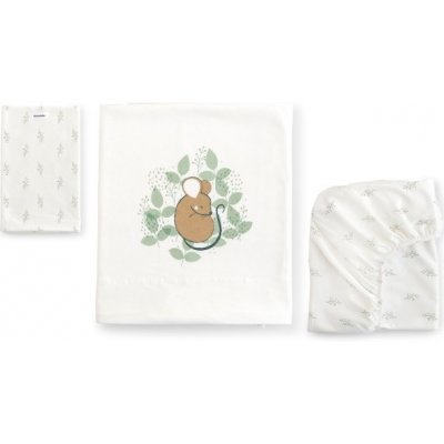 bonjourbébé 3-dílná bavlněná sada Spring Cottage 60 x 120 cm – Zboží Dáma