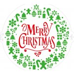Decora Decora Stencil - Merry Christmas ø 25 cm – Hledejceny.cz