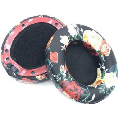 eses náušníky pro sluchátka Beats Studio 2.0 a 3.0 vzorované květinové kožené – Zboží Živě