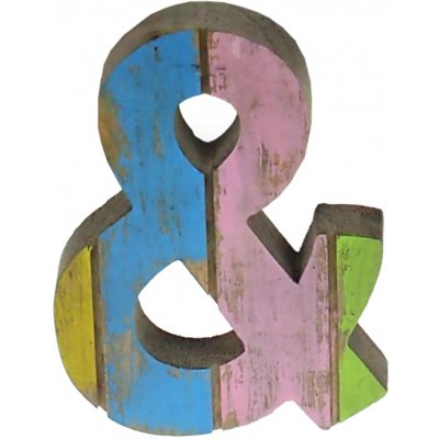 Dřevěná dekorace "&" Symbol klidu 131515 – Sleviste.cz