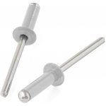 Nýt trhací Al/St barevný - 4.0x12 stříbrný/RAL9006 – Sleviste.cz