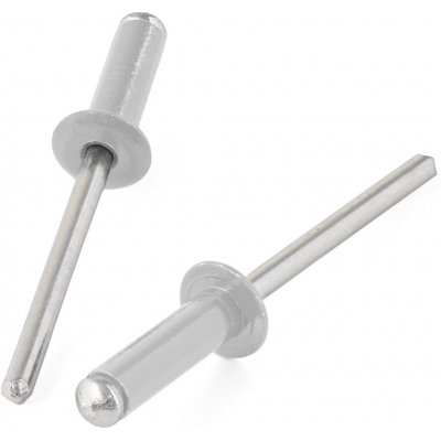 Nýt trhací Al/St barevný - 4.0x12 stříbrný/RAL9006 – Sleviste.cz