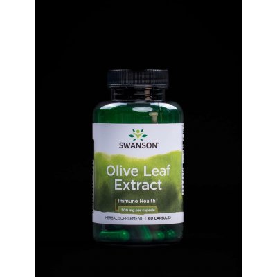 Swanson Olivové List Olive Leaf Extract 500 mg 60 kapslí – Hledejceny.cz