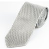 Kravata AMJ Kravata pánská kostičkovaná KU1763 krémově-šedá