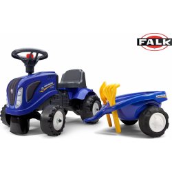 Falk traktor New Holland modré s volantem a valníkem