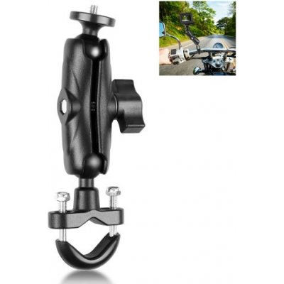 PULUZ Držák na řidítka motocyklu, kola s kulovou hlavou pro GoPro a jiné akční kamery PU701B – Hledejceny.cz