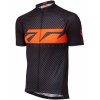 Cyklistický dres KTM Factory Line shortsleeve Black/orange