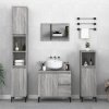 Koupelnový nábytek Nábytek XL Koupelnová skříňka šedá sonoma 65 x 33 x 60 cm kompozitní dřevo