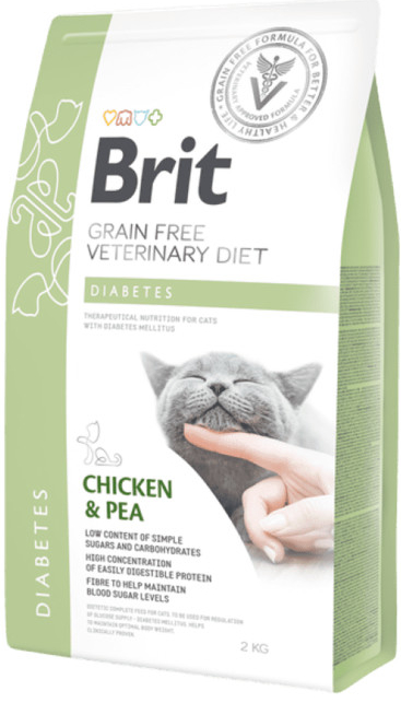 Brit Veterinary Diets Cat GF diabetes 2 kg